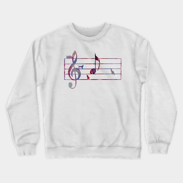 Cat Art Crewneck Sweatshirt by TheJollyMarten